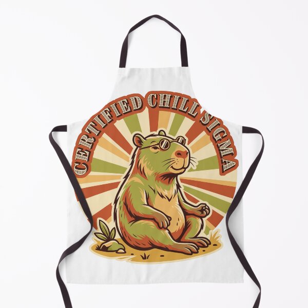 Item preview, Funny Retro Certified Chill Sigma Capybara Graphic Design designed and sold by DiNata.
