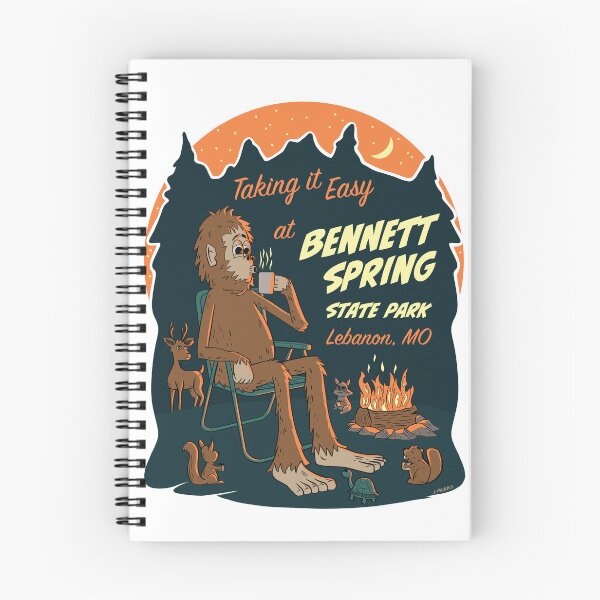 Item preview, Taking It Easy at Bennett Spring State Park Bigfoot designed and sold by John Morris Illustration.