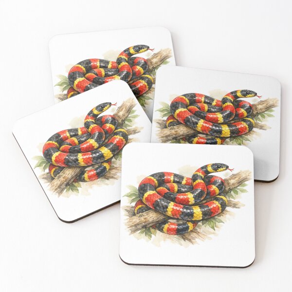 Item preview, Watercolor Coral Snake designed and sold by A Light Worker.