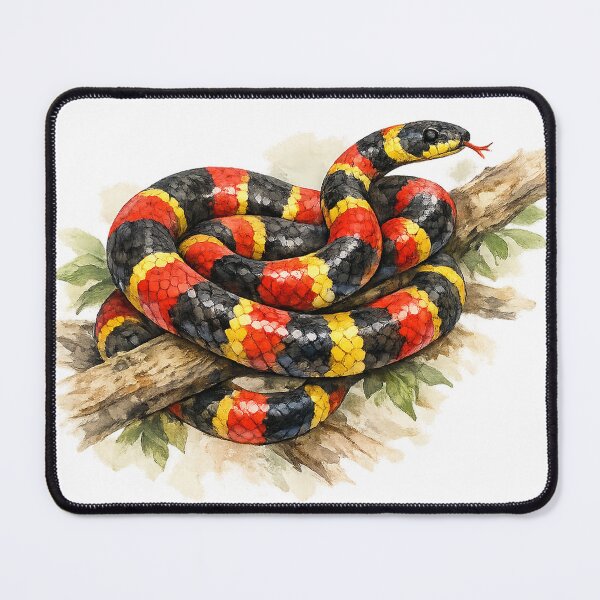 Item preview, Watercolor Coral Snake designed and sold by A Light Worker.