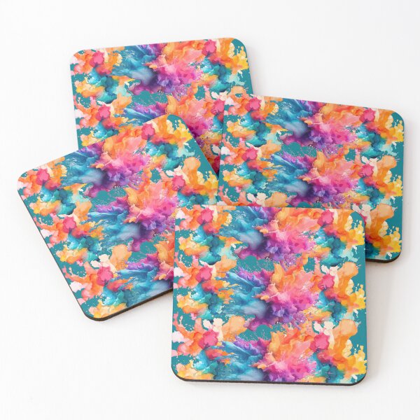 Item preview, Vibrant Colorful Powder Burst | Rainbow Smoke Explosion Pattern designed and sold by Jyoti-Quotes.