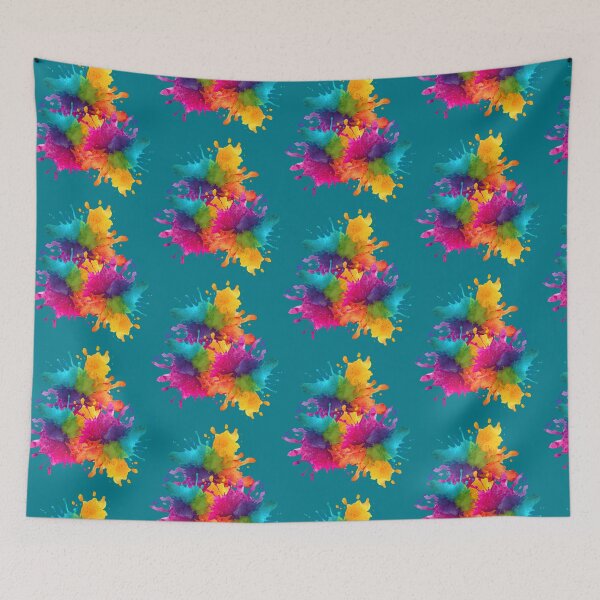 Item preview, Vibrant Colorful Powder Burst | Rainbow Smoke Explosion Pattern designed and sold by Jyoti-Quotes.