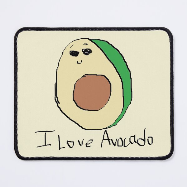 Item preview, poorly drawn avocado designed and sold by MoodleDoon.