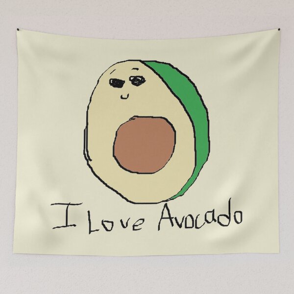 Item preview, poorly drawn avocado designed and sold by MoodleDoon.