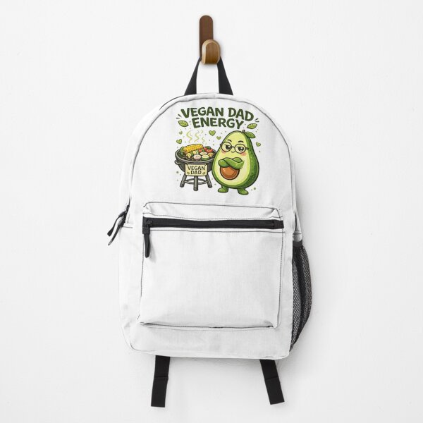 Item preview, Vegan Dad Energy Funny Avocado BBQ Grill Cartoon designed and sold by katiecorners.