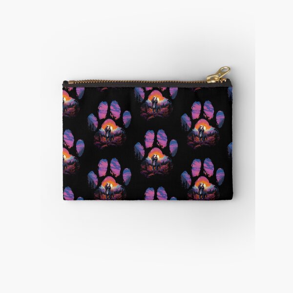Item preview, Funny Bearded Collie Paw Synthwave Mountain Tree Mom Dad Kids designed and sold by rafaeltto.