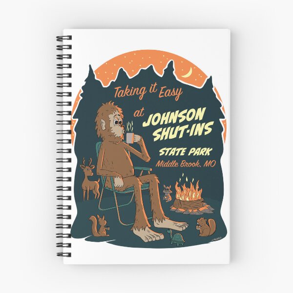 Item preview, Taking It Easy at Johnson Shut Ins State Park Bigfoot designed and sold by John Morris Illustration.