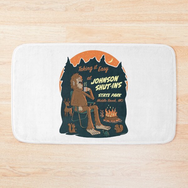 Item preview, Taking It Easy at Johnson Shut Ins State Park Bigfoot designed and sold by John Morris Illustration.