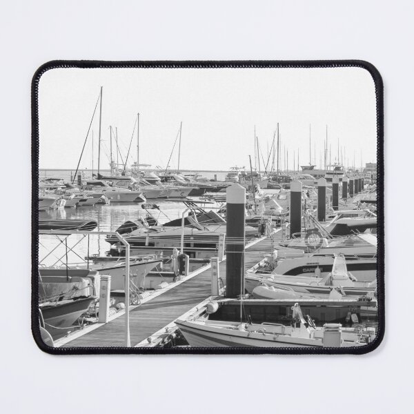 Item preview, Boats Docked at a Marina designed and sold by eddiebarronshop.