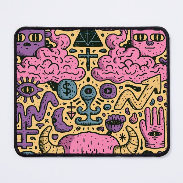 Item preview, Maximalist Doodle Art: Vibrant Psychedelic Creatures designed and sold by Romgora.