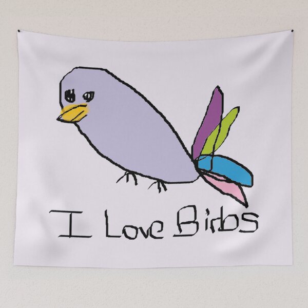 Item preview, poorly drawn bird designed and sold by MoodleDoon.