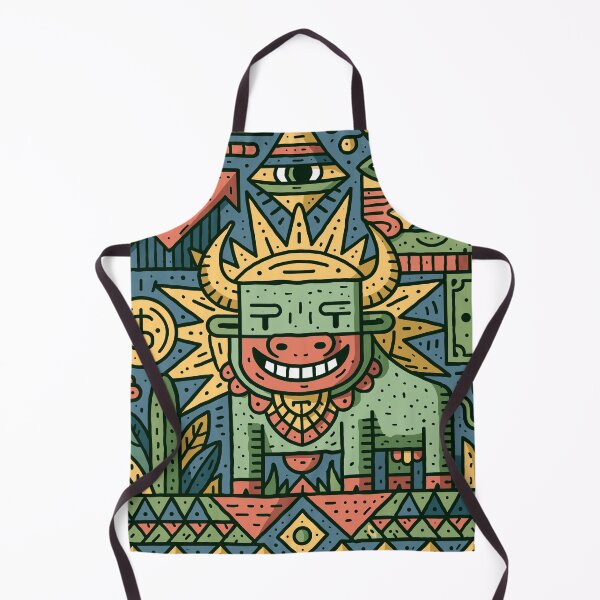 Item preview, Bull Market Totem: Crypto & Prosperity Folk Art designed and sold by Romgora.