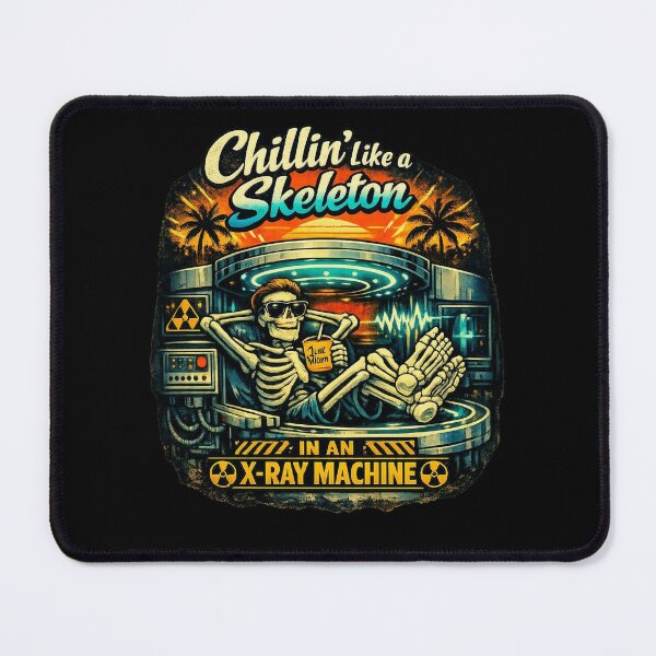 Item preview, Chillin Like A Skeleton Funny X-Ray Tech Pun designed and sold by Timeless Junction.