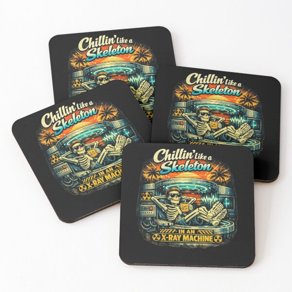 Item preview, Chillin Like A Skeleton Funny X-Ray Tech Pun designed and sold by Timeless Junction.