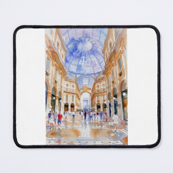 Item preview, Galleria Vittorio Emanuele Milan Watercolor designed and sold by caracatita75.