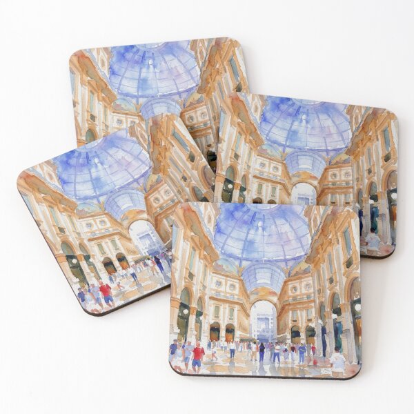 Item preview, Galleria Vittorio Emanuele Milan Watercolor designed and sold by caracatita75.