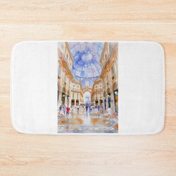 Item preview, Galleria Vittorio Emanuele Milan Watercolor designed and sold by caracatita75.