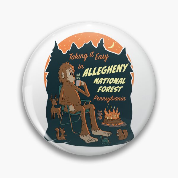 Item preview, Taking It Easy at Allegheny National Forest Bigfoot designed and sold by John Morris Illustration.