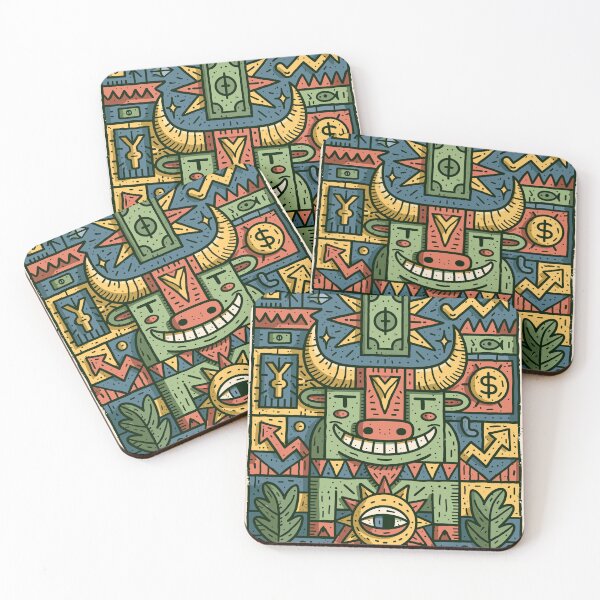 Item preview, Vibrant Bull Market Prosperity Art designed and sold by Romgora.