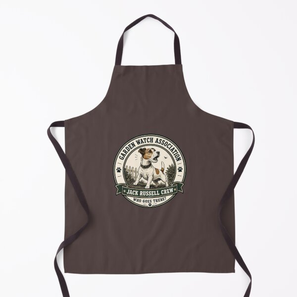 Item preview, Garden Watch Association - Jack Russell Crew - Who Goes There?/Funny Jack Russell Dog Badge Logo designed and sold by Halejo68.