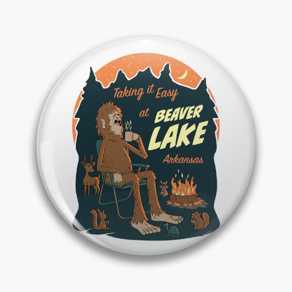 Item preview, Taking It Easy at Beaver Lake Bigfoot designed and sold by John Morris Illustration.