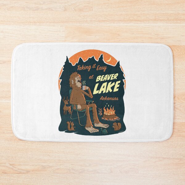Item preview, Taking It Easy at Beaver Lake Bigfoot designed and sold by John Morris Illustration.