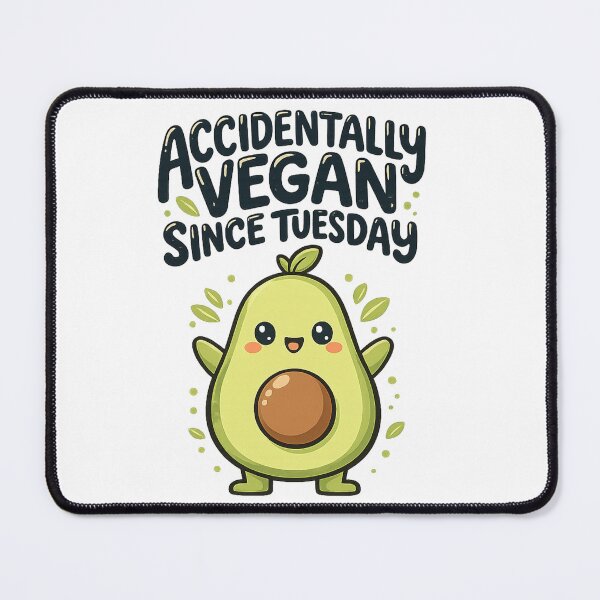 Item preview, Accidentally Vegan Since Tuesday Funny Avocado Cartoon designed and sold by katiecorners.