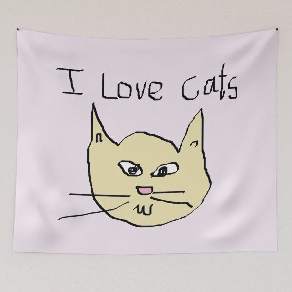 Item preview, poorly drawn cat designed and sold by MoodleDoon.
