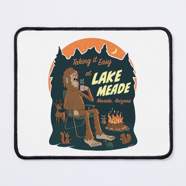 Item preview, Taking It Easy at Lake Meade Bigfoot designed and sold by John Morris Illustration.