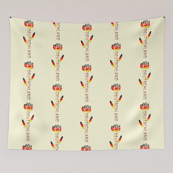Item preview, Deutschland Rose Flag designed and sold by AuntieShoe.