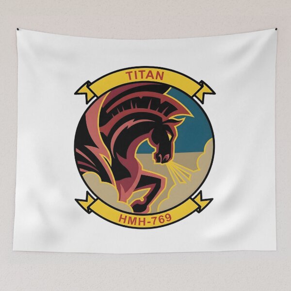 Item preview, US Marine Corps HMH-769 Titans Squadron Patch designed and sold by CharlieDesings.