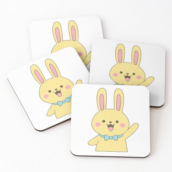 Item preview, Cheerful Yellow Bunny Waving Hello designed and sold by momoshome.