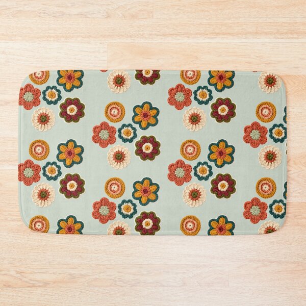Item preview, Crochet Flower Sticker Set – Handmade Boho Floral Appliqué Collection designed and sold by KAM-KAM-STORE.
