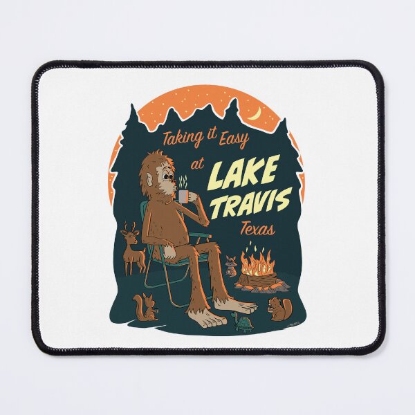 Item preview, Taking It Easy at Lake Travis Bigfoot designed and sold by John Morris Illustration.