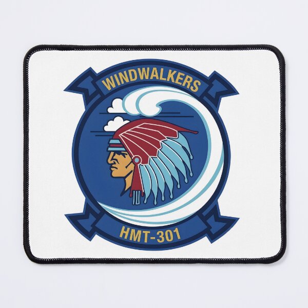 Item preview, US Marine Corps HMT-301 Windwalkers Squadron Patch designed and sold by CharlieDesings.