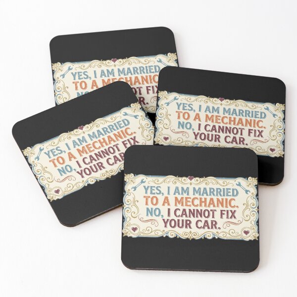 Item preview, Funny Mechanic Wife Gift Yes I Am Married To A Mechanic Retro Humor Art designed and sold by thoughtswear.
