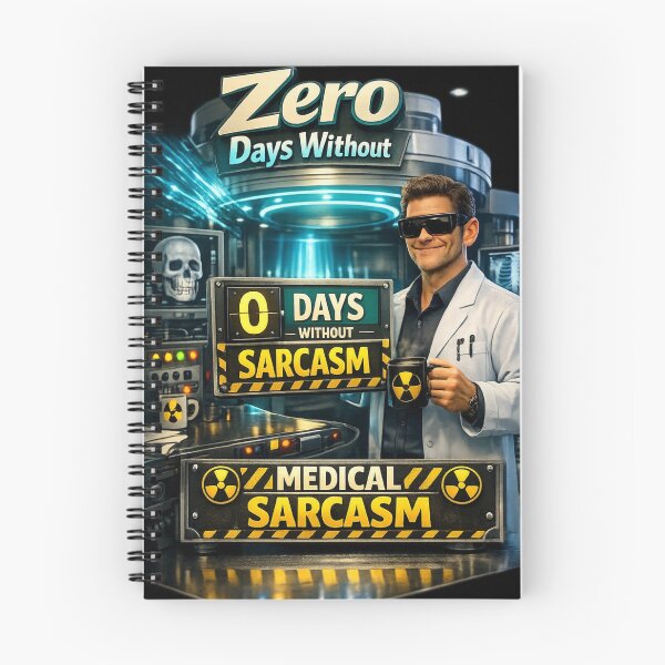 Item preview, Zero Days Without Medical Sarcasm Funny Radiology Tech designed and sold by Timeless Junction.