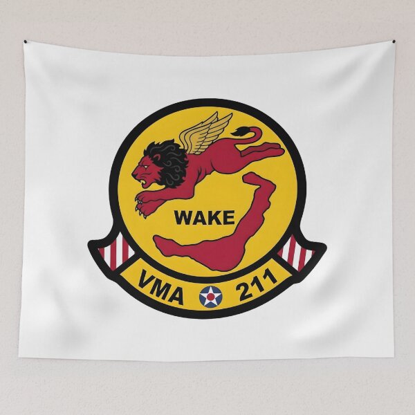 Item preview, US Marine Corps VMA-211 Wake Island Avengers Squadron Patch designed and sold by CharlieDesings.