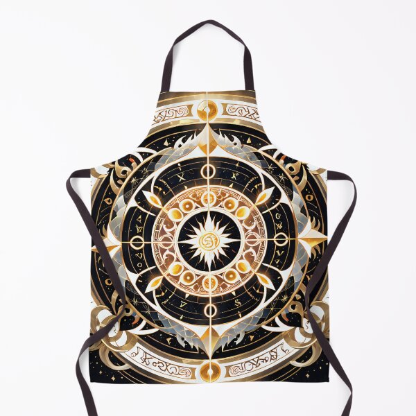 Item preview, Sacred Golden Circle with Radiant Arcane Golden Symbols. designed and sold by MissYouONLY.