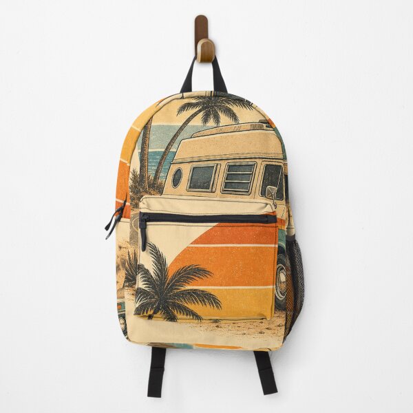 Item preview, Retro camper at sunset – 70s road trip designed and sold by Sunset Syndicate.