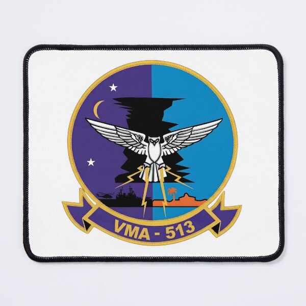 Item preview, US Marine Corps VMA-513 Flying Nightmares Squadron Patch designed and sold by CharlieDesings.