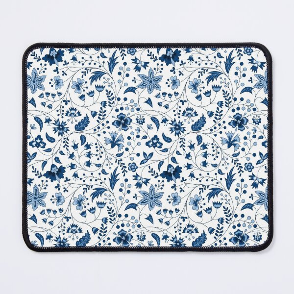 Item preview, blue floral chintz designed and sold by ritusdesigns.