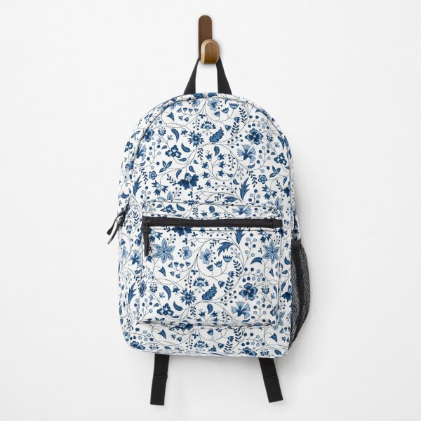 Item preview, blue floral chintz designed and sold by ritusdesigns.