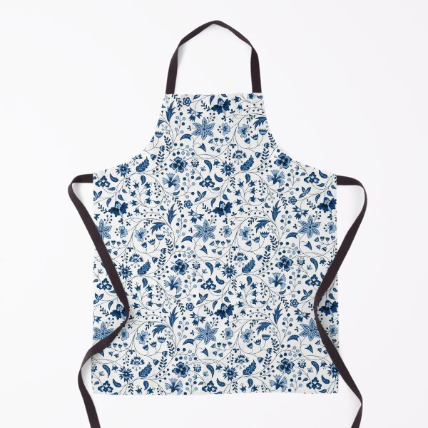 Item preview, blue floral chintz designed and sold by ritusdesigns.