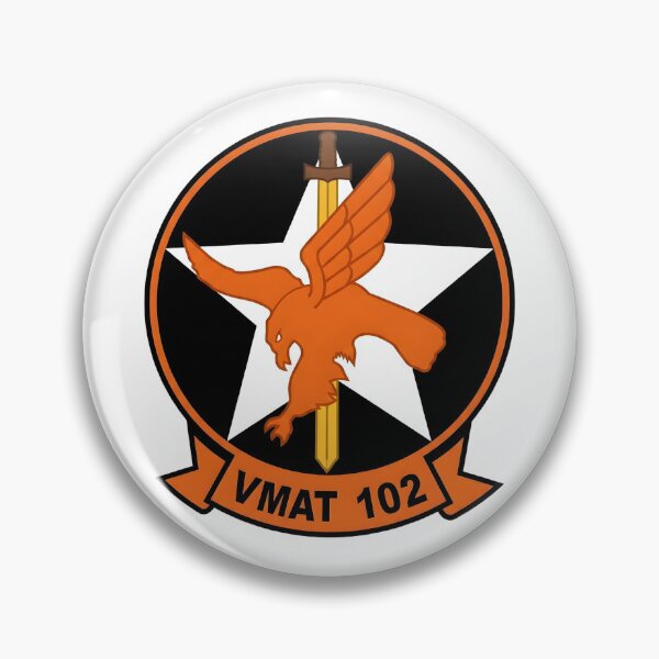 Item preview, US Marine Corps VMAT-102 Skyhawks Squadron Patch designed and sold by CharlieDesings.