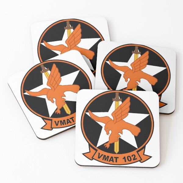 Item preview, US Marine Corps VMAT-102 Skyhawks Squadron Patch designed and sold by CharlieDesings.