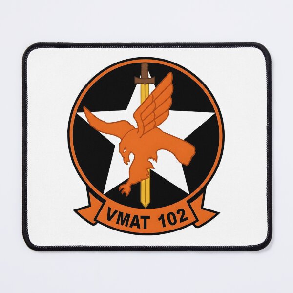 Item preview, US Marine Corps VMAT-102 Skyhawks Squadron Patch designed and sold by CharlieDesings.