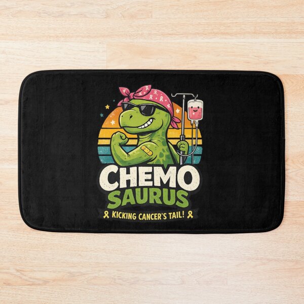 Item preview, Chemo Saurus Dinosaur - Cancer Support Retro Survivor Awareness designed and sold by SidTastic .
