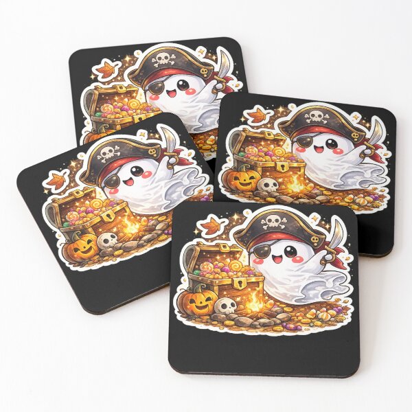 Item preview, Cute Ghost Pirate Treasure Sticker designed and sold by VeltrixaDesigns.