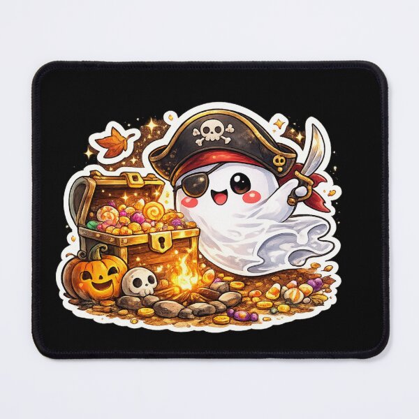 Item preview, Cute Ghost Pirate Treasure Sticker designed and sold by VeltrixaDesigns.